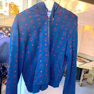 Genuine Authentic MCM Unisex Navy Blue Hoodie 2XL in Outstanding Condition